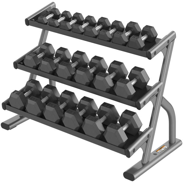 Three Tier Hex Dumbbell Rack Life Fitness NZ