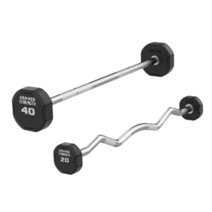 4 Sided Fixed Urethane Barbells