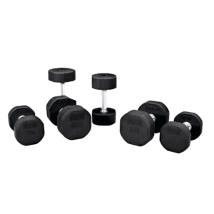 4-Sided Rubber Dumbbells